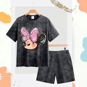 Elika.kids - Setelan anak WASH laki-laki dan perempuan celana pendek sablon digital MICKY & MINNIE bahan cotton combed / Pakaian anak WASH MICKY & MINNIE celana pendek sablon digital 1-10 tahun