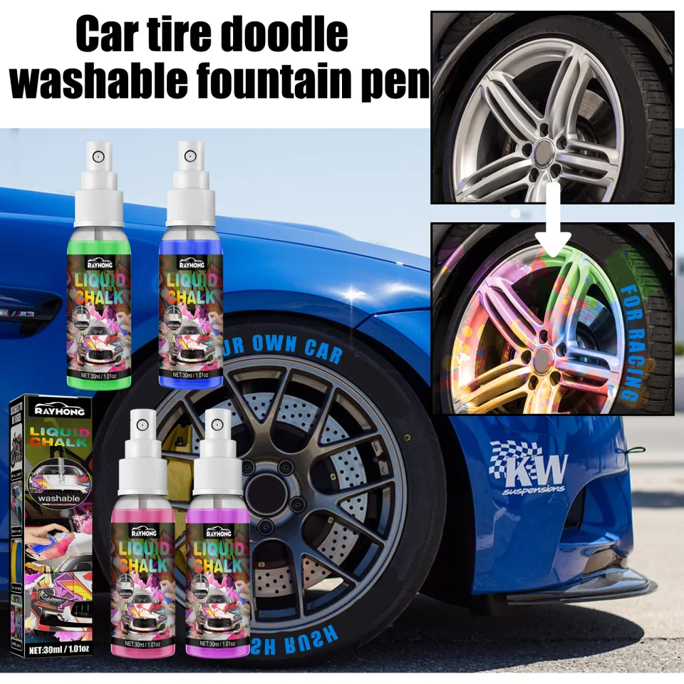 Rayhong 30ml Washable Car Doodle Gouache Chalk Car Window Tire