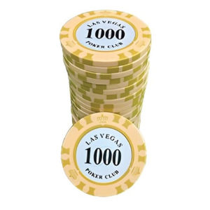 20PIECES Las Vegas Poker Chips Crown Series Casino Card Game Mahjong High Quality Monte Carlo Texas Hold Em Ceramic Chip