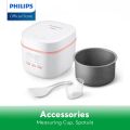 PHILIPS Mini Digital Rice Cooker 0.54L - 3 Cups For Small Families, Auto Keep Warm HD3064/62. 