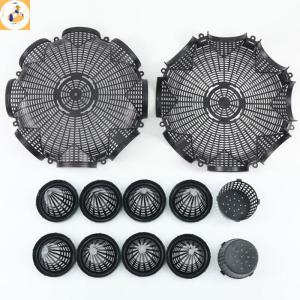 EOY 8 Holes Upgraded Catch Loach Lobster Yellow Eel Cage Outdoor Fishing Net Cage Plastic Shrimp Cage With Counterweight Box