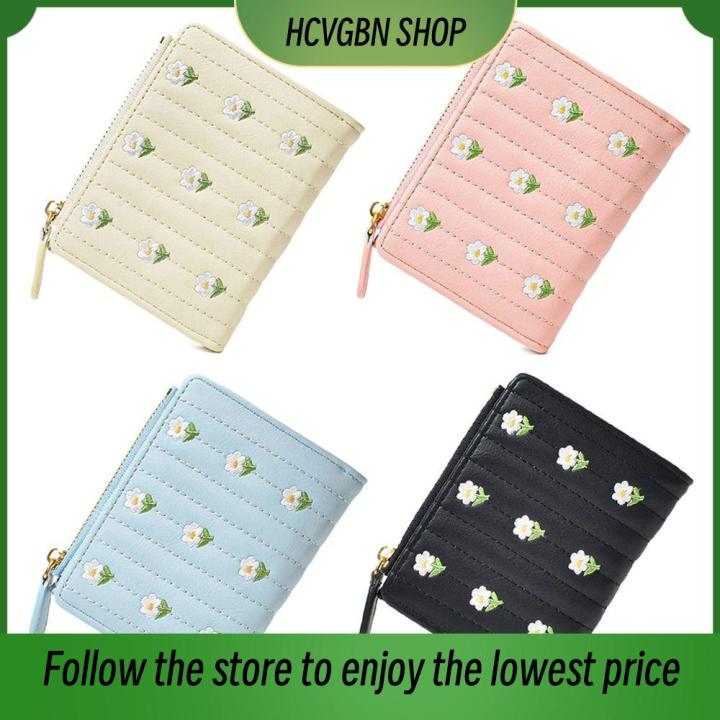 HCVGBN SHOP Short Zipper Bags PU Leather Card Holder Money Wallet Women ...