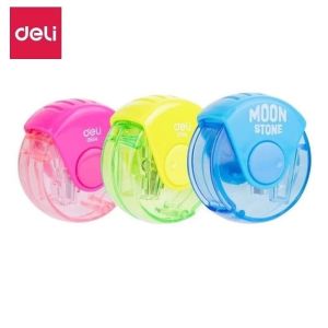 Set 3 gọt bút chì Deli 0554 / Chuốt chì Moon Stone E0554