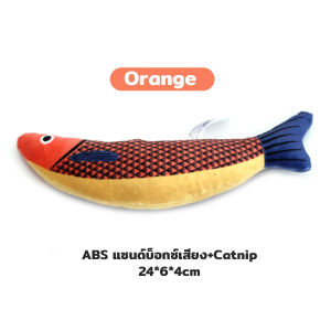 Winky Wink 24cm ของเล่นแมว ตุ๊กตาปลาแคทนิป ของเล่นแมว ของเล่นสัตว์เลี้ยง ของเล่นสำหรับแมวแทะ ของเล่นจำลองปลา ตุ๊กตาปลา ผงแคทนิปสุดฟิน Cat toy