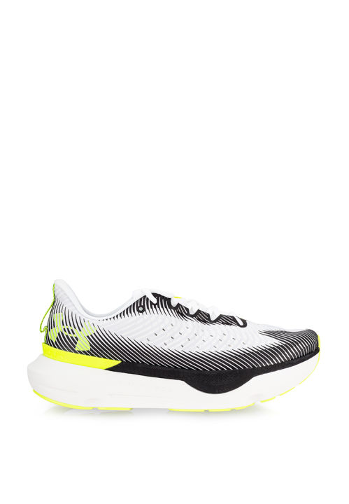 Under Armour Infinite Pro Shoes for Men - White/Black/High Vis Yellow ...