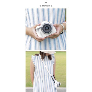 【NEW F】Retro half set Micro-single camera bag For Canon R50 R100 PU Leather case base r50 Protective case portable camera bag