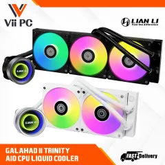 Lian Li 360mm Galahad II Trinity AIO Cooler with ARGB Fans (White)