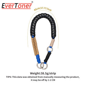 Evertoner nâng cấp mới tay dày dây thừng bện thời trang ví sáng tạo Dây đeo kim loại có thể tháo rời Túi có quai xích thắt lưng trang trí