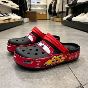 Crocs New 95 McQueen Car Clogs Sports Mens Sandals Outdoor Beach Non-Slip Casual Shoes