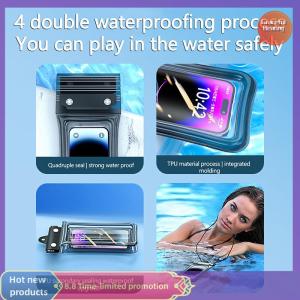 Graceful Transparent Waterproof Phone Case Touch Screen Sealed Bag Swimming Diving Phone Cover
