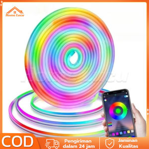 LAMPU LED NEON FLEX RGB RUNNING 5M DC USB SENSOR SUARA+ App control + Remot control