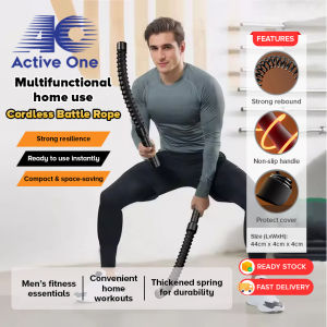 ACTIVEONE Cordless Battle Rope Fitness Trainer For Home Muscle And Arm Strength Workout Tali Pertarungan Ayunan - Fulfilled by ACTIVEONE