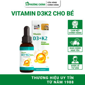 D3K2 Cho Bé Sanct Bernhard Vitamin D3 K2 Drops Hỗ Trợ Giảm Nguy Cơ Còi Xương 10ml