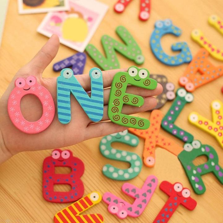 RufaStories ABC Magnetic Alphabet Letters For Kids – A-Z With Capital & Small Letters – 26 Pcs Educational Fridge Magnets For Toddlers, Preschool Learning Toy For Boys & Girls