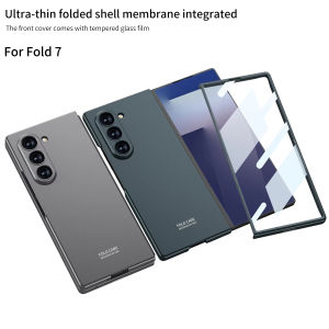 Original Case For Samsung Galaxy Z Fold 7 6 5 Ultra-thin Outer Screen Glass Protective Matte Cover For Galaxy Z Fold7 Case