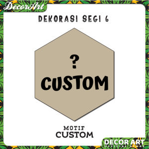 DecorArt - Dekorasi Hiasan Dinding Segi 6 Hexagonal Tema Mengenal Profesi untuk Kelas Sekolah (Kd. XPR)