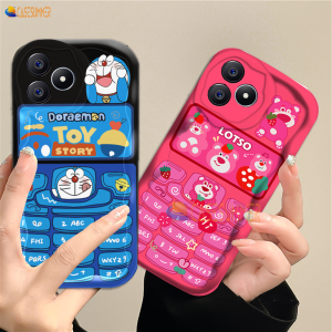 (Lokal Ready) CASESUMMER Casing hp Realme C53 C55 C33 C31 C30 C35 C21Y C25Y C11 C20 C15 C12 C25S Realme 10 5 5i 6i C3 8 7 6Pro C2 8i 7i C17 A1K Toy Story Kartun Strawberry Bear Lotso Doraemon 3D Bergelombang Case