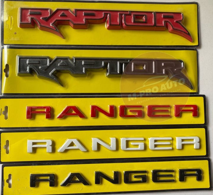 Logo chữ RAPTOR, RANGER nổi dán trang trí xe Ford Ranger | Lazada.vn