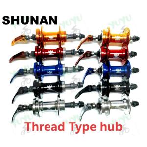 LOVE OURSAluminum Alloy 32 36 Holes Sealed Bearing Bike THREAD Type Disc Brake HUB Set Quick Release HUB Set