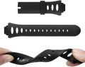 Watch Bands Compatible with Suunto Observer Tt St Sr G6 X6HRM, Classic Soft Rubber Replacement Wrist Strap for Suunto Observer Tt St Sr G6 X6HRM Smart Watch Black. 