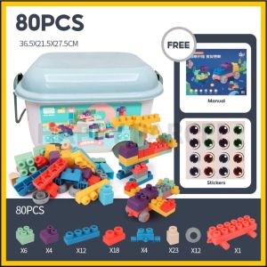 80pcs Soft Blocks Toys Chewable Block Kids Building Blocks Baby Block Toys Building Blocks Kids Building Toys Baby Toys