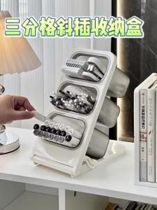 [SG]Large-capacity pen holder with slanted insert suitable for desktop stationery watercolor pens and markers