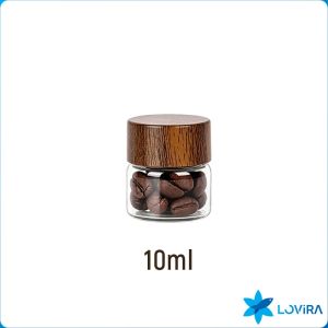10/20/30ML Mini Glass Jar Airtight Sealed Lid Glass Container For Spices Nuts Tea Coffee Beans 1Pc