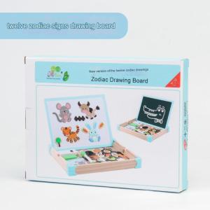 BBTAM DOUBLE SIDED MAGNETIC DRAWING BOARD Chalk White Board Tangram Puzzle Wooden Montessori Toys
