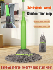 Old-fashioned self-wringing rotating mop Microfiber Mop With Wringer Self Squeeze Mop Keep Hand Clean