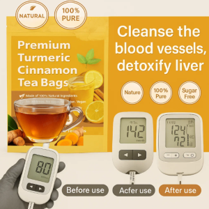 ชาสมุนไพรขมิ้นอบเชย ชาขิงอบเชยผสม ถุงชา ทำความสะอาดหลอดเลือด เปิดหลอดเลือดที่อุดตัน ลดไขมันในเลือด ชาสมุนไพร