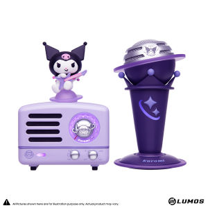 Muzen Kuromi OTR Mic Kuromi Limited Edition Karaoke Bluetooth & FM Radio Speaker with DSP Professional Tuning 10 HRS+ Long Battery life