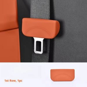 SQMETR Silicone Car Seat Belt Socket Cover Anti-Scratch Design Durable Car Safety Seat Belt Cover Portable Protective Cover Button Protective Case Car Interior