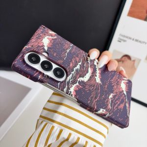 For Samsung Galaxy Z Fold 7 Case Fashion Hard PC Waves Hinge Magnetic MagSafe Protective Back Cover Case For Z Fold7 6 5 4 Shell