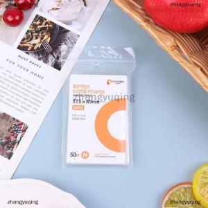 [COD] zhangyuqing ซองใส่การ์ดเกาหลีของแท้50ชิ้นซองฟิล์มโฮโลแกรมสำหรับถ่ายรูปแบบแข็ง CPP ปราศจากกรด