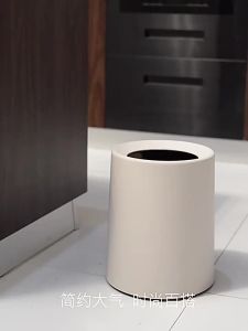【Ship in 24H】垃圾桶家用纯色轻奢风简约ins风高颜值办公室客厅卧室大容量纸篓Garbage Bin Household Solid Color Light Style Simple ins