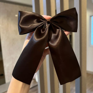 โบว์ติดผมนักเรียน โบว์ใหญ่ ริบบิ้น 2 นิ้ว (กิ๊บสปริง)