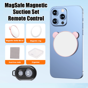 Magnetic Selfie Mirror Strong Adsorption Photo Video Selfie Vlog Accessories For Iphone Samsung Xiaomi Huawei Selfie Mirror Kit