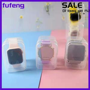 fufeng Plastic Watch Display Storage Box Transparent Case Smart Watch Protective Box Plastic Transparent Display Watch Box