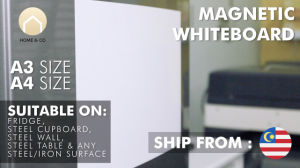 HNC A3 size Magnetic Whiteboard Fridge | Magnetic Whiteboard Planner for Kids | Magnetic whiteboard Sheet for Fridge