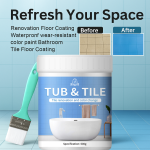 Color Changing Tile Paint Waterproof And Antifouling Paint Odorless Water Based Paint Home Bathroom Paint瓷砖翻新改色漆