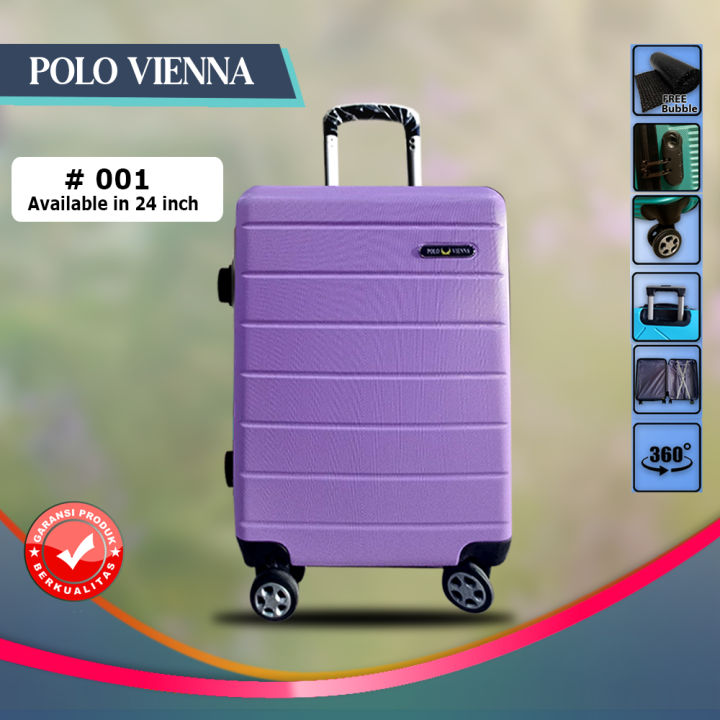 koper abs fiber polo vienna 24 inch termurah koper import high quality garansi pg10007 ukuran besar