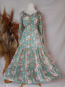 DASTER GAMIS BUNGA PANJANG 130 CM