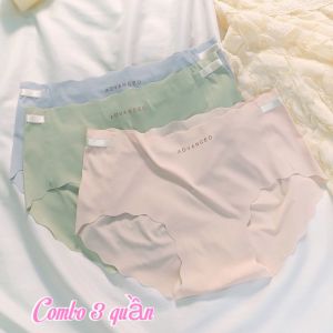 Quần Lót Nữ Đúc Su Gân Tăm Cạp Vừa Viền Sóng không đường may mềm mại mỏng mát