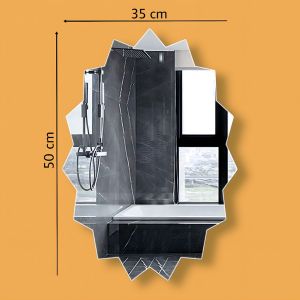 MPHL0529 Cermin Kaca Dinding Oval Anti Pecah Cermin Tempelan Wall Sticker Dekorasi Cermin Dinding Tempel Acrylic