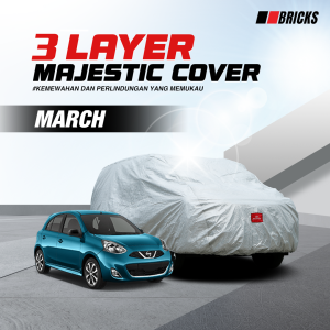3 Layer Cover MARCH Sarung Mobil Outdoor Anti UV & Waterproof BRICKS