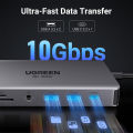 UGREEN Revodok Pro 211 11-in-1 USB Type C Docking Station Hub with Dual 4K 60Hz / 8K 30Hz HDMI Ports, 100W PD with Pass Through, 10Gbps Ethernet, 3.5mm Audio, and SD/TF Memory Card Reader for PC, Laptop Computer, Tablet, Phone | 15965 | JG Superstore. 