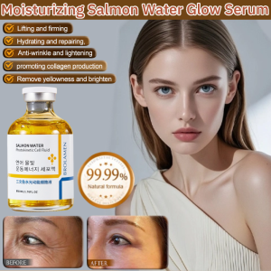 Salmon Water Light Essence Hydrating Anti Wrinkle Serum Facial Collagen Moisturizing Rejuvenating Skin Care