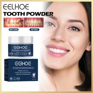 Eelhoe Tooth Whitening Oral Care Powder White Teeth Cleaning Oral Hygiene Toothbrush Whitening Powder Oral Hygiene Tooth Whitening Powder Toothpaste For Deep Cleaning And Tartar Removal Essence Fresh Breath Oral Care Dental Powder