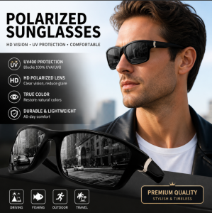 Polarized Photochromic Sunglasses for Men Women Outdoor Cycling Driving Eyewear