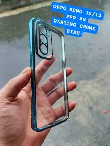 Case Oppo Reno 12 / 12 Pro 5G Silikon Electroplating Clear List Crome Soft Casing Handphone